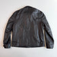 Polo Ralph Lauren (L) Black Glove Soft Leather Plaid Lined Jacket