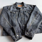 Gucci (52IT / L) Gray Faded Denim Type III Trucker Jacket