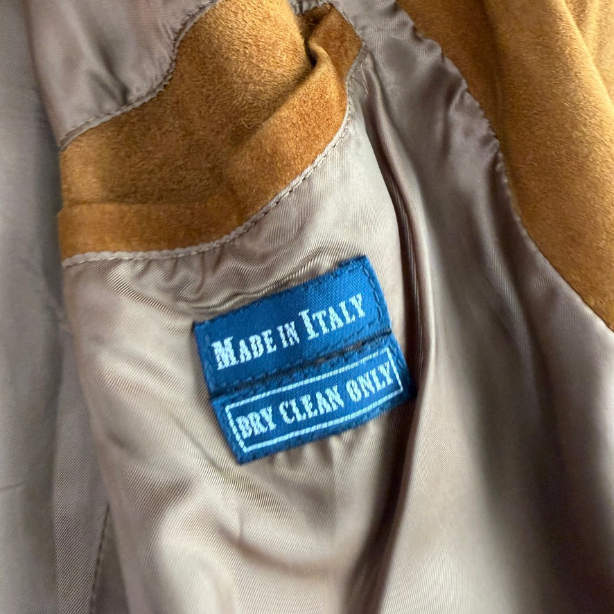 Polo Ralph Lauren (44, fits 44L) Tawny Brown Suede Leather Unstructured Sport Coat