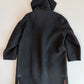 VNTG Burberry (50 /52) Gray Wool/Cashmere Leather Trim Duffle Coat