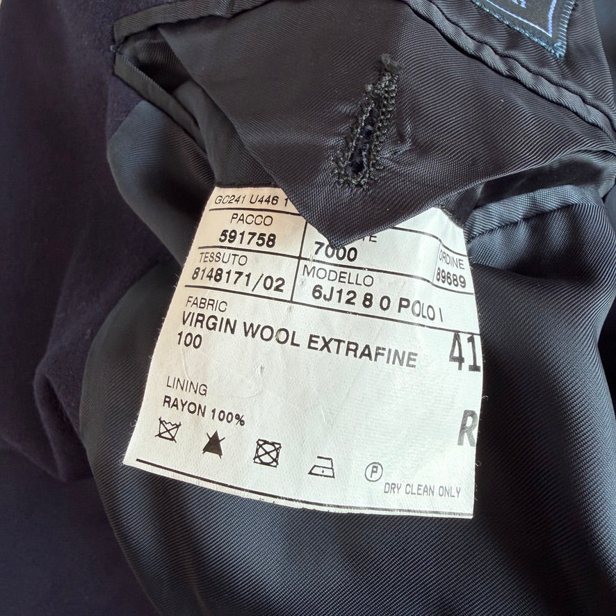 Polo Ralph Lauren (41R) Navy Blue Saxony Wool Blazer Sports Coat