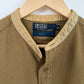 VNTG Polo Ralph Lauren (M) 100% Wool Olive Drab Band Collar WWI Shirt