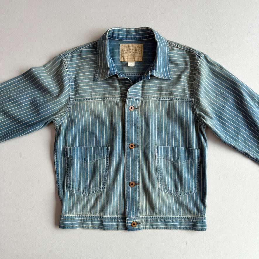 MINT! RRL Ralph Lauren (M) Engineer Dot Stifel Indigo Twill Cotton Jacket