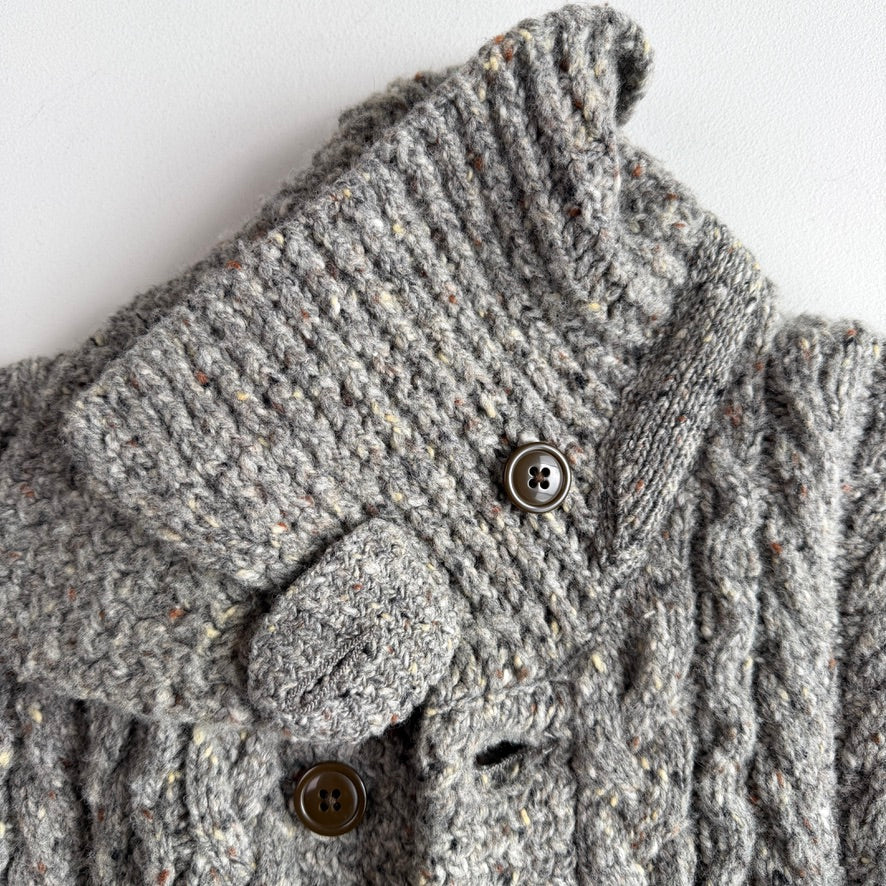 RRL Ralph Lauren (2XL) Wool Rust Specked/Heathered Cardigan Sweater