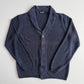 Paul Stuart (L) 100% Linen Indigo Dyed Knit Cardigan Sweater