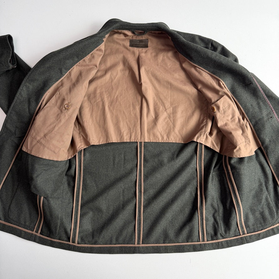 Ermenegildo Zegna (M) "Soft" Loden Green Wool/Cashmere Sport Jacket