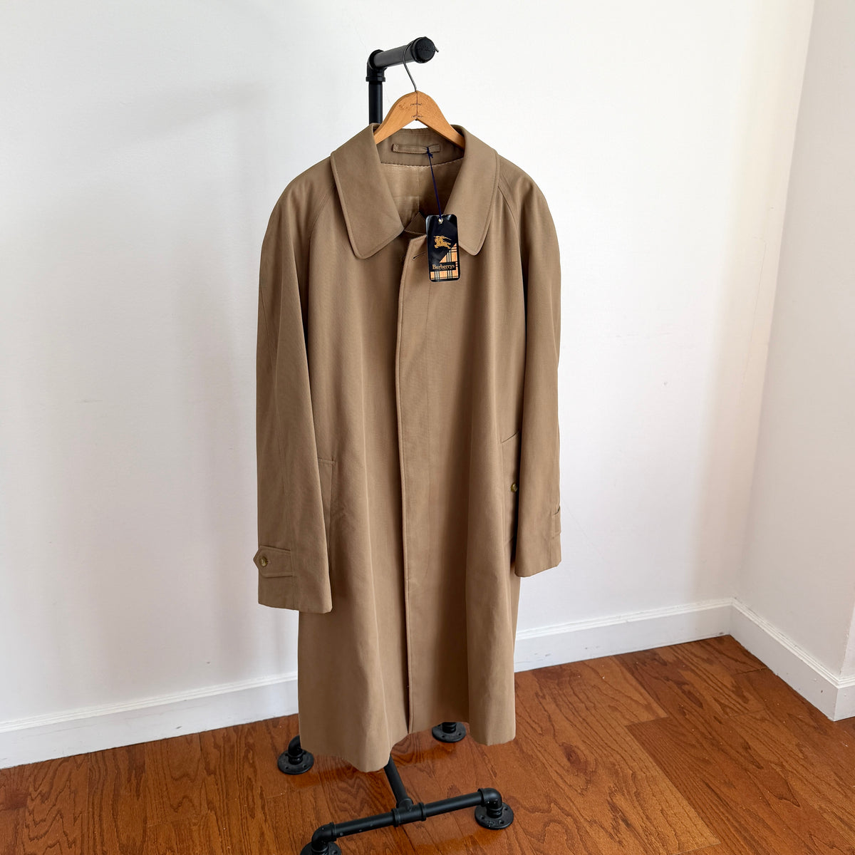 VNTG NWT Burberry (42R /52IT) Calvary Twill Wool Lined Balmacaan Coat