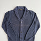 Paul Stuart (L) 100% Linen Indigo Dyed Knit Cardigan Sweater