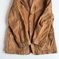 Polo Ralph Lauren (XL) Leather Roughout Half-Norfolk Tawny Field Jacket Coat