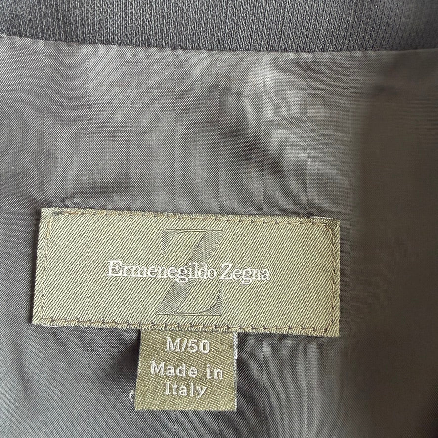 Ermenegildo Zegna (M/50) Black 100% Wool Woven Car Coat