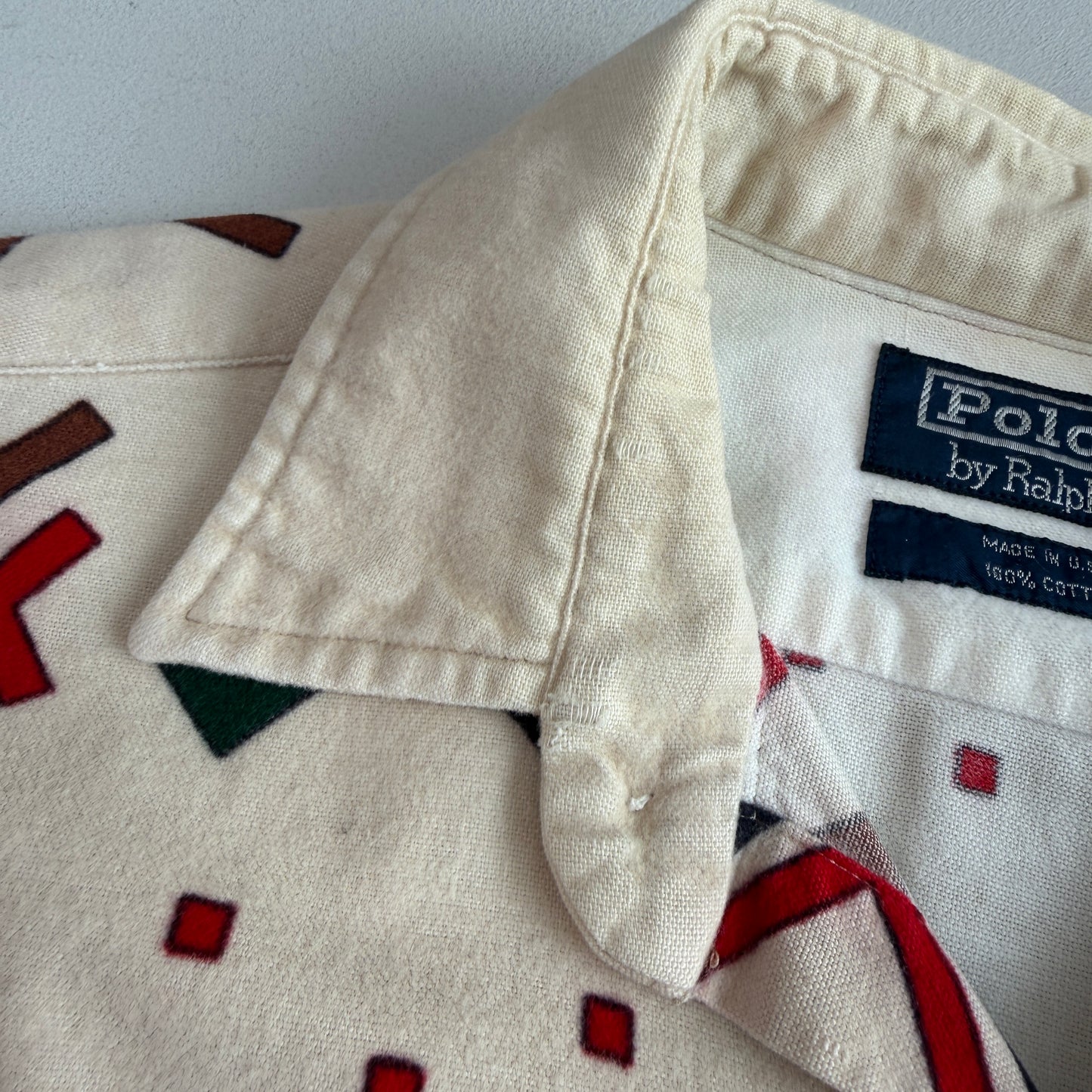 VNTG Polo Ralph Lauren (M) Arctic Sled Dog Flannel Cotton Shirt