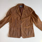 Polo Ralph Lauren (2XL) Leather Suede Half-Norfolk Tawny Field Jacket Coat
