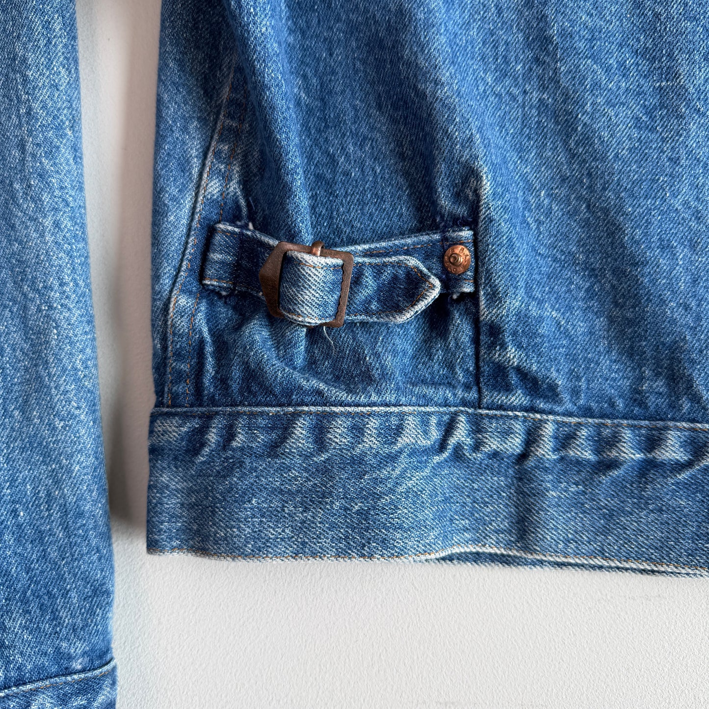 VNTG Polo Ralph Lauren (L) 80s Western Denim Side-Tab Trucker Jacket