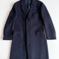 Polo Ralph Lauren (40R) Navy Blue 100% Wool Melton Overcoat