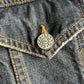 Gucci (52IT / L) Gray Faded Denim Type III Trucker Jacket