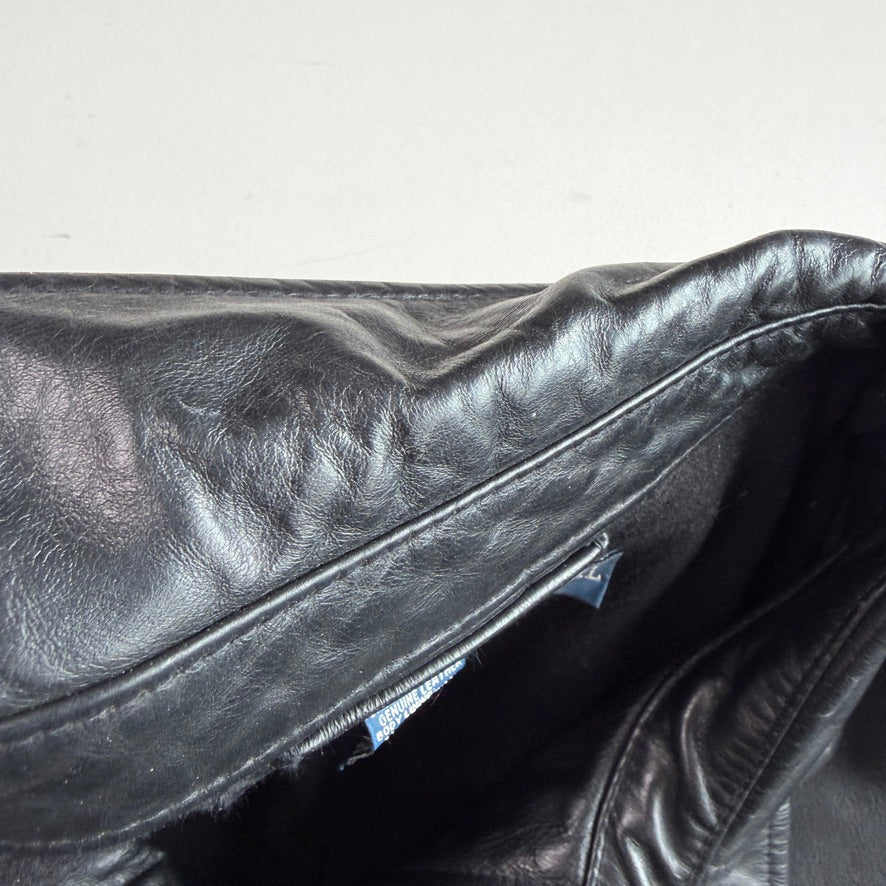 Polo Ralph Lauren (XL) Black Leather Field Coat