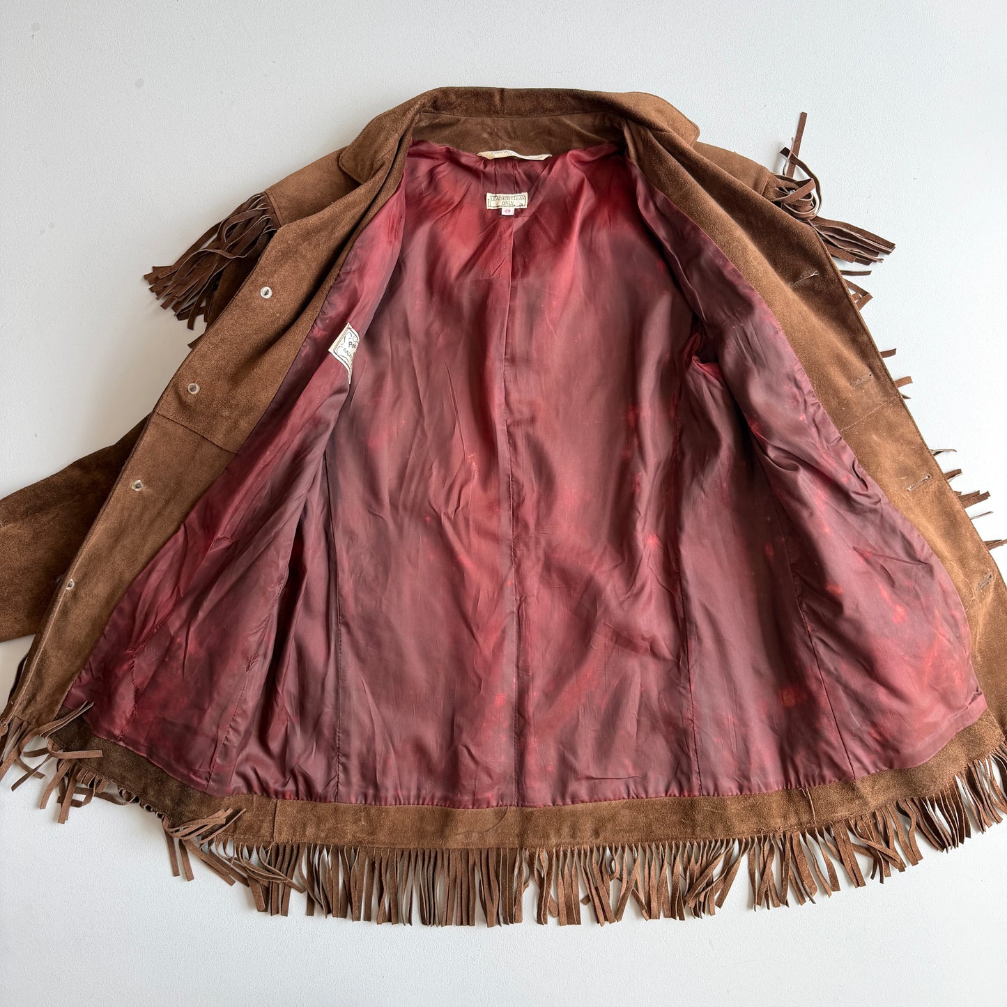VERY OLD Ralph Lauren Polo Western (40/42) Suede Leather Fringe Western Jacket