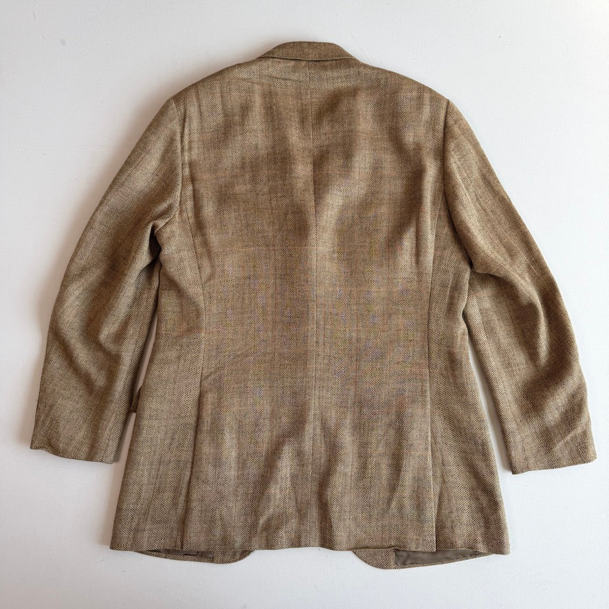 Polo Ralph Lauren (42L) Silk/Linen/Wool Overcheck Herringbone/Birdseye Sports Coat