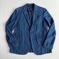 Ermenegildo Zegna (54R) Indigo Knit Cotton Unstructured Sports Jacket