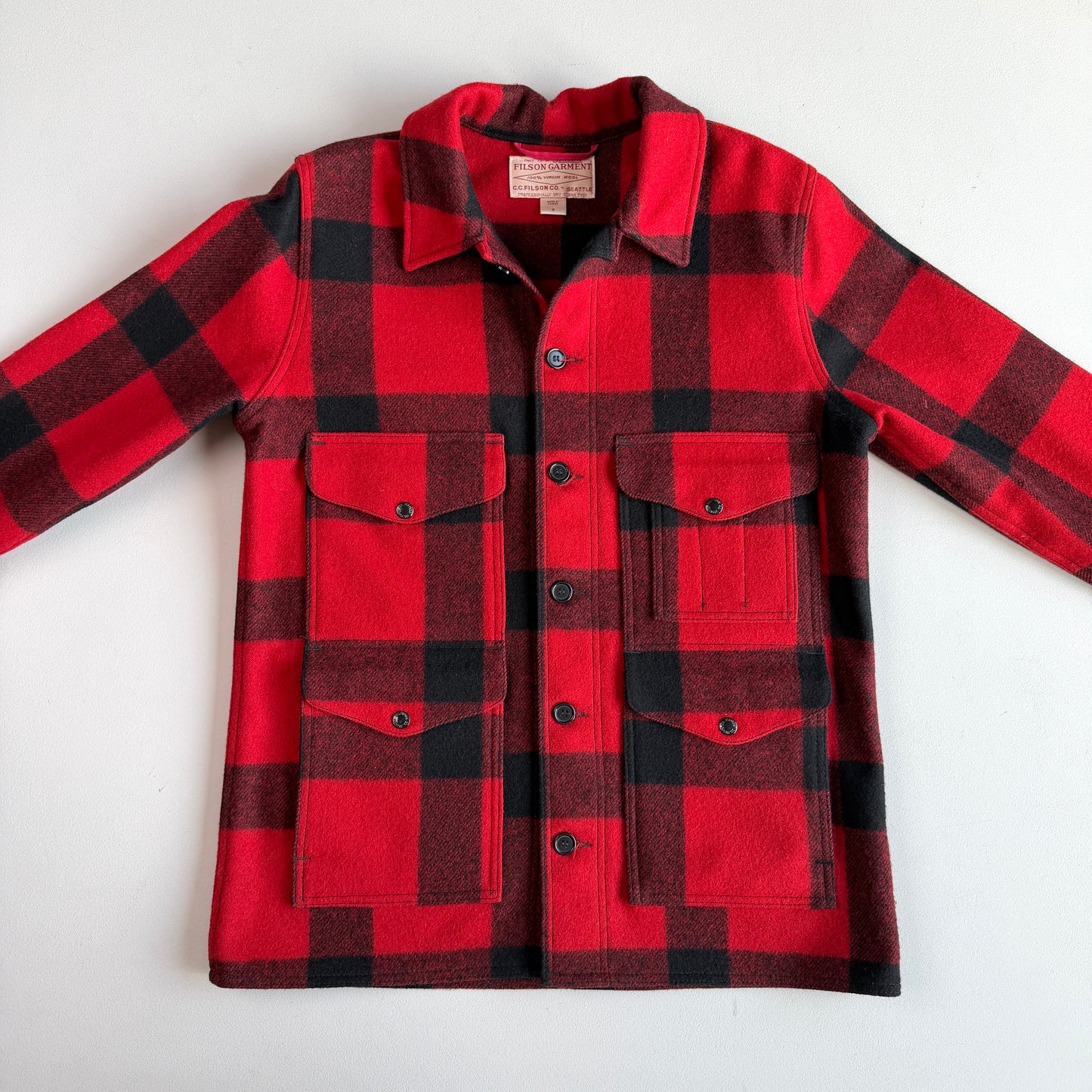 Filson (M) Buffalo Plaid Cruiser Mackinaw Wool Jacket