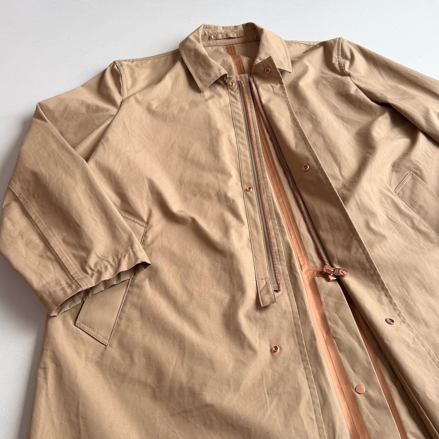Private White VC (6 /XL) Jack's Mac Ventile Cotton Khaki Rain Coat
