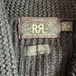 NWOT RRL Ralph Lauren (XL) 100% Cotton Dyed Black Cardigan Sweater