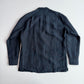 Drake's London (L) Washed Linen Indigo-Dyed Overshirt Jacket