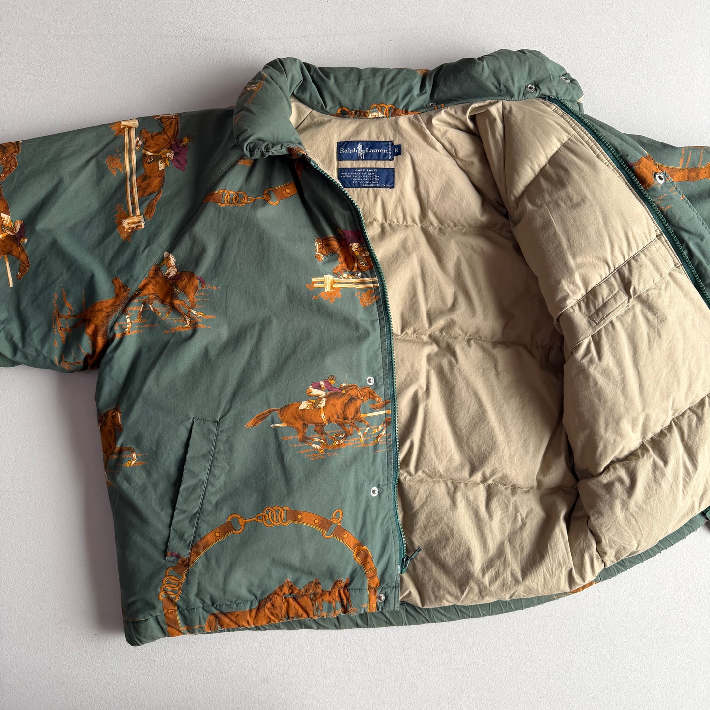 VNTG Ralph Lauren (M) Equestrian Down-Filled Puff Jacket