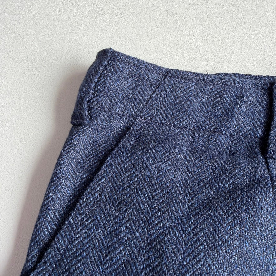 NWT Ralph Lauren Purple Label (36x32) Linen/Wool/Silk Herringbone Cargo Pants