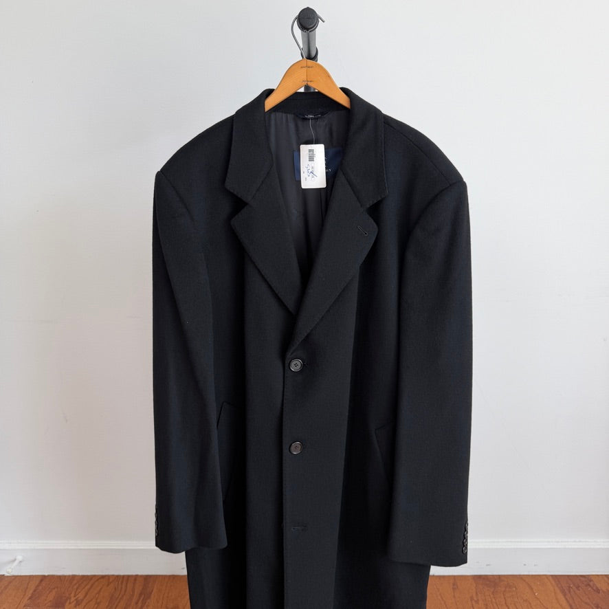 NWT Burberry (48L / 58L) 100% Cashmere Black Overcoat