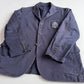 VNTG Polo Ralph Lauren (L / XL) Crest Navy Blue Cotton Twill Sport Coat