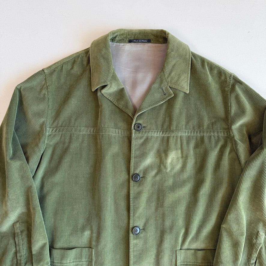 Ermenegildo Zegna (52) Green Cotton/CashmereCorduroy Sport Coat