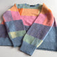 Polo Ralph Lauren (L) Brushed Wool Check Pastel "shaggy dog-like" Sweater