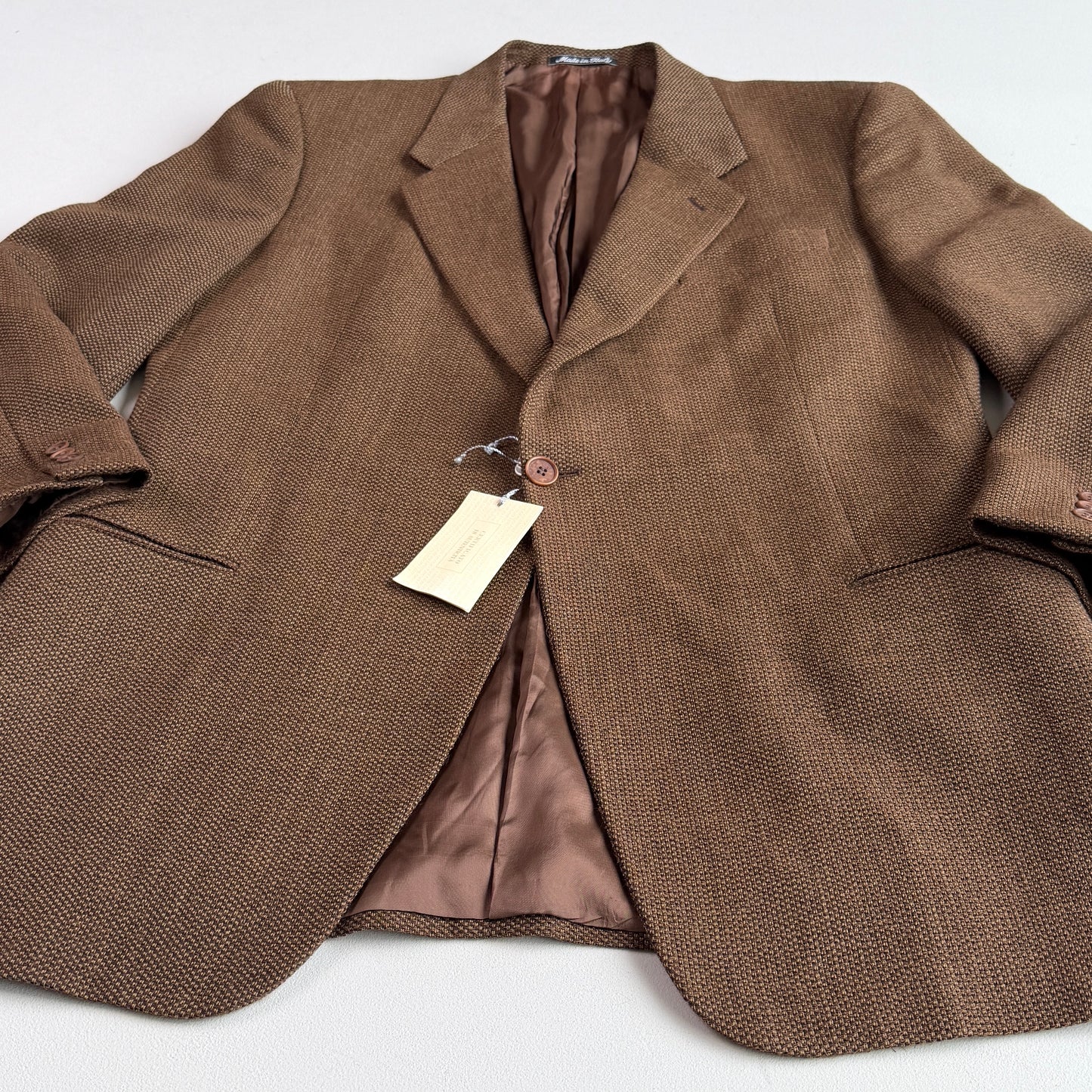NWT VNTG Giorgio Armani (46R / 56IT) Wool Hopsack Single-Button Sport Coat