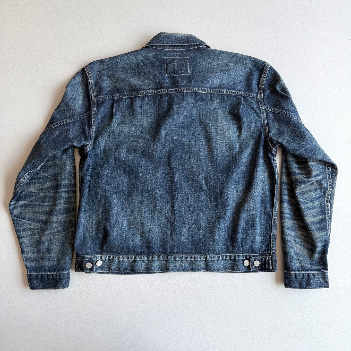 RRL Ralph Lauren (XL) Type II Faded Indigo Denim Trucker Jacket