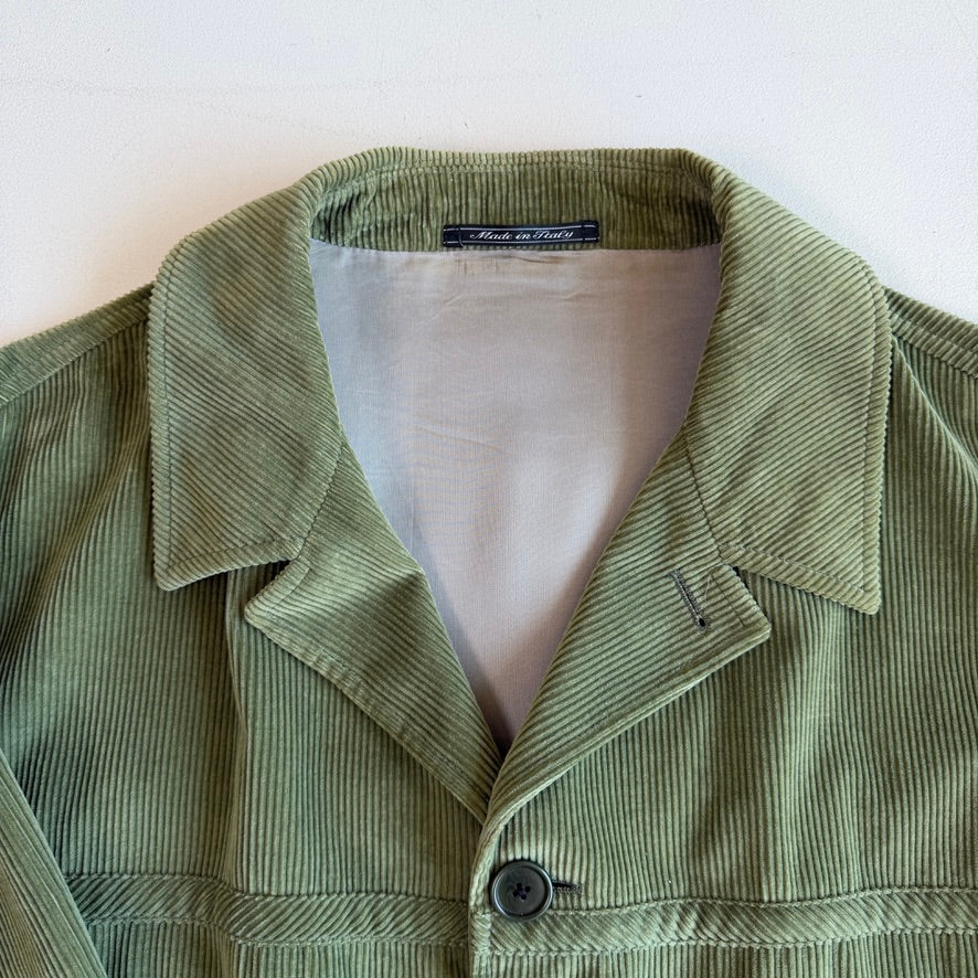 Ermenegildo Zegna (52) Green Cotton/CashmereCorduroy Sport Coat