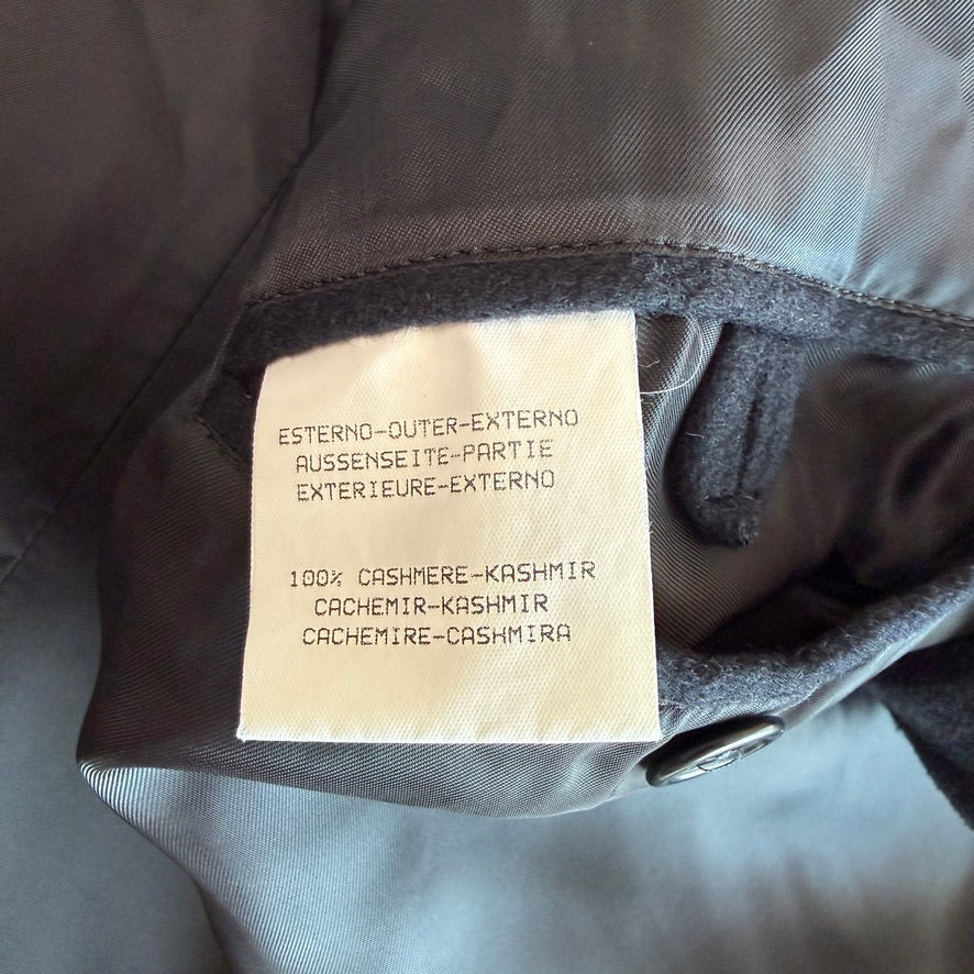 Ermenegildo Zegna (50IT / M) 100% Cashmere Flannel Black Car Coat