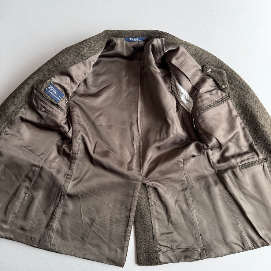 VNTG Polo Ralph Lauren (42R / 42L) Full Canvas Tweed Wool Sports Coat