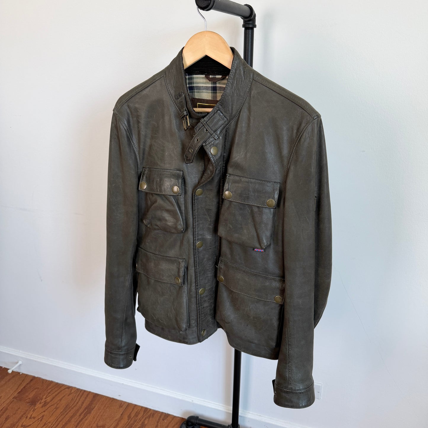 Belstaff Brad Gold Label (M) Motorcycle Leather Jacket