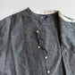 RRL Ralph Lauren (L) Pleated Bib Tuxedo Collar French Cuff Chambray Shirt