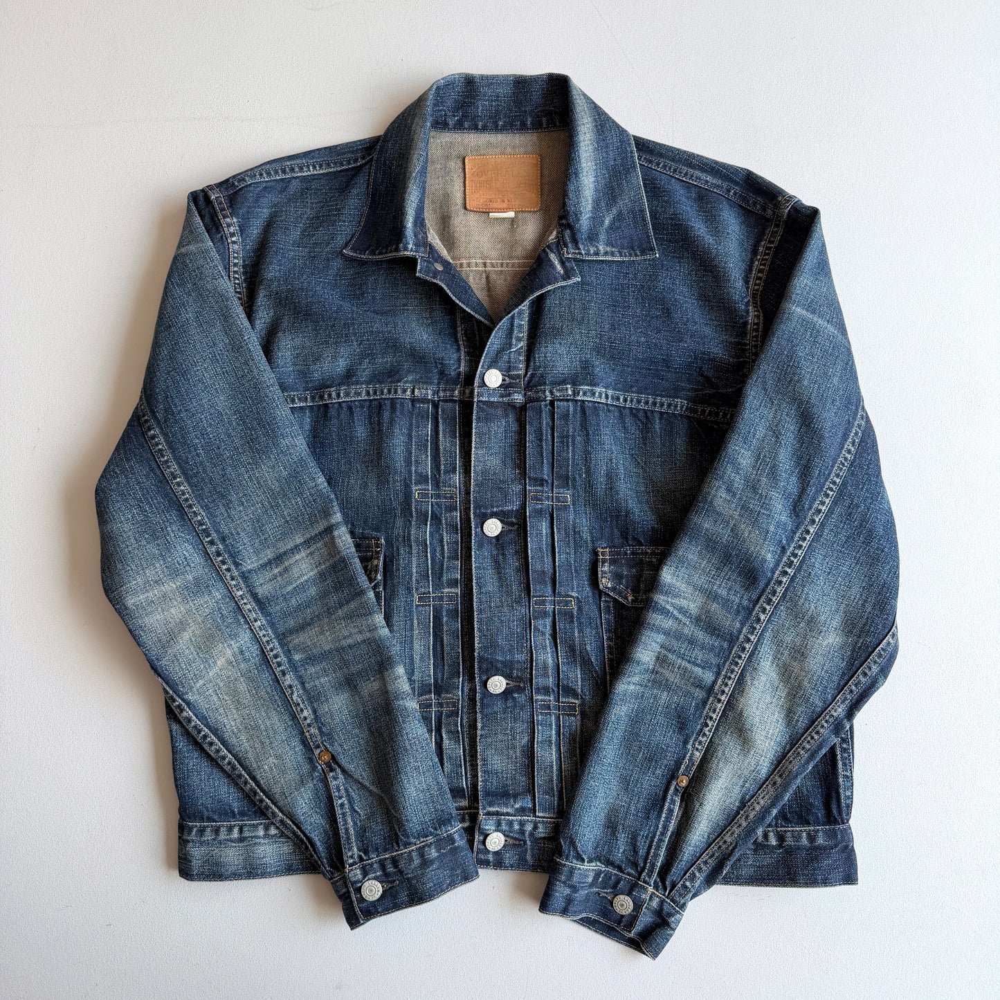 RRL Ralph Lauren (XL) Type II Faded Indigo Denim Trucker Jacket