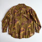 VNTG Giorgio Armani (M / L) 100% Linen Floral Abstract Popover Shirt