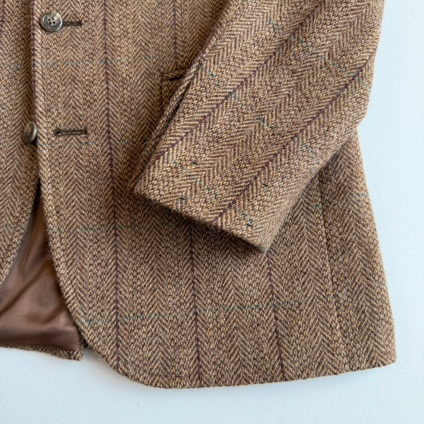 Polo Ralph Lauren (40R) Wool/Alpaca 4-Button Tweed Over Check Sport Coat
