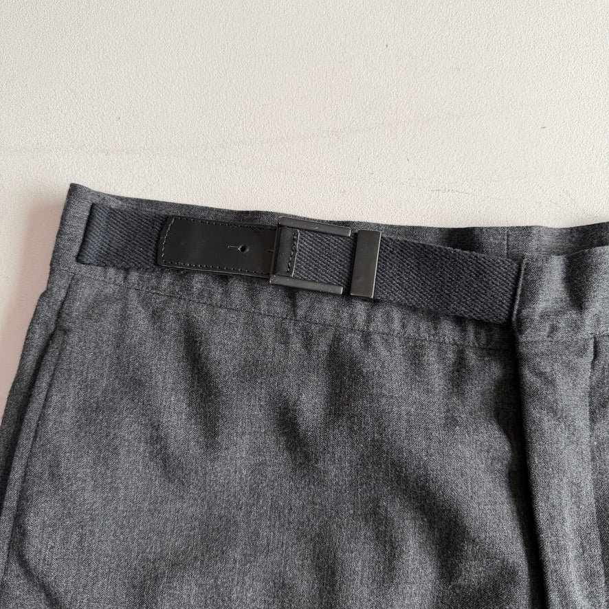 Giorgio Amrani (35x34) Borgo 21 Wool Blend Belted Gray Trouser Pants