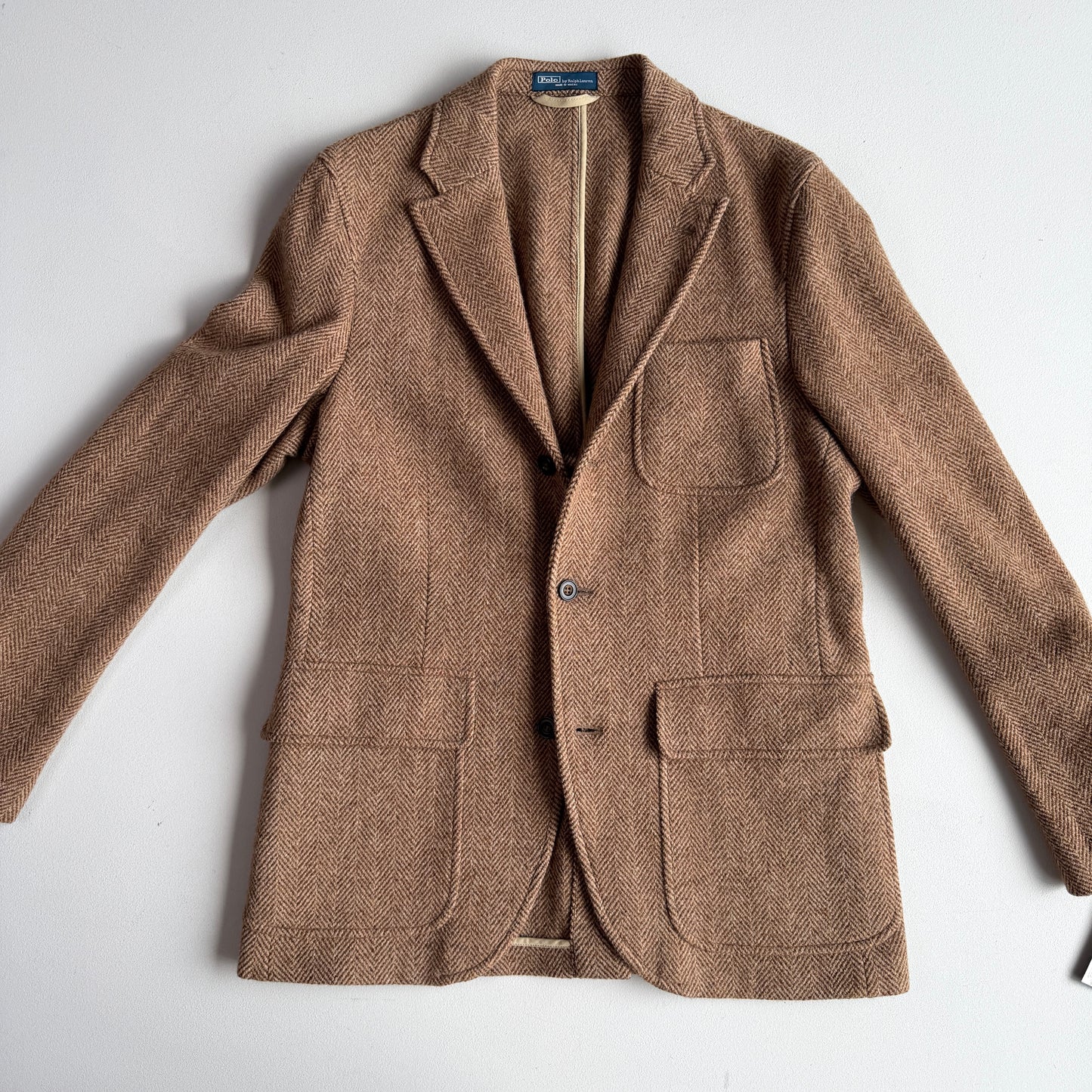 NWT Polo Ralph Lauren (40R) 100% Wool Tweed Unstructured Sports Coat