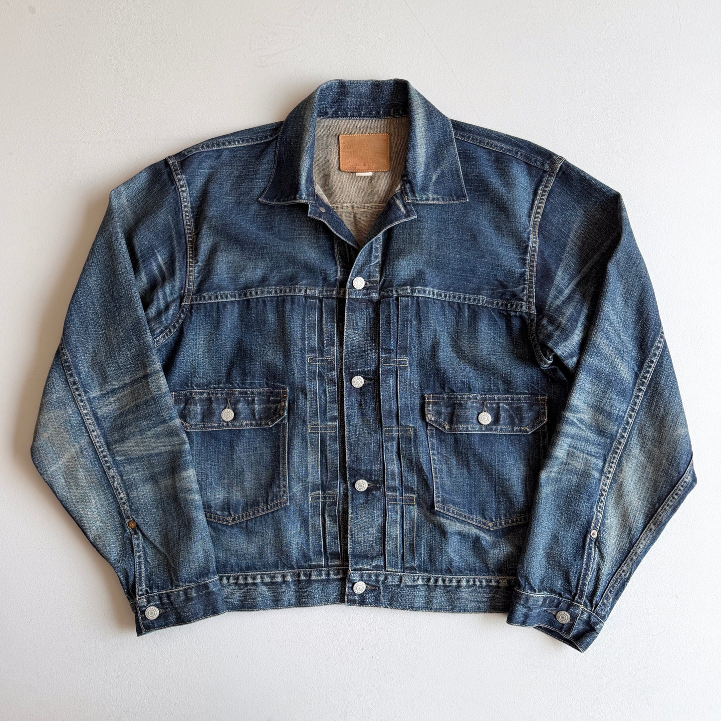 RRL Ralph Lauren (XL) Type II Faded Indigo Denim Trucker Jacket