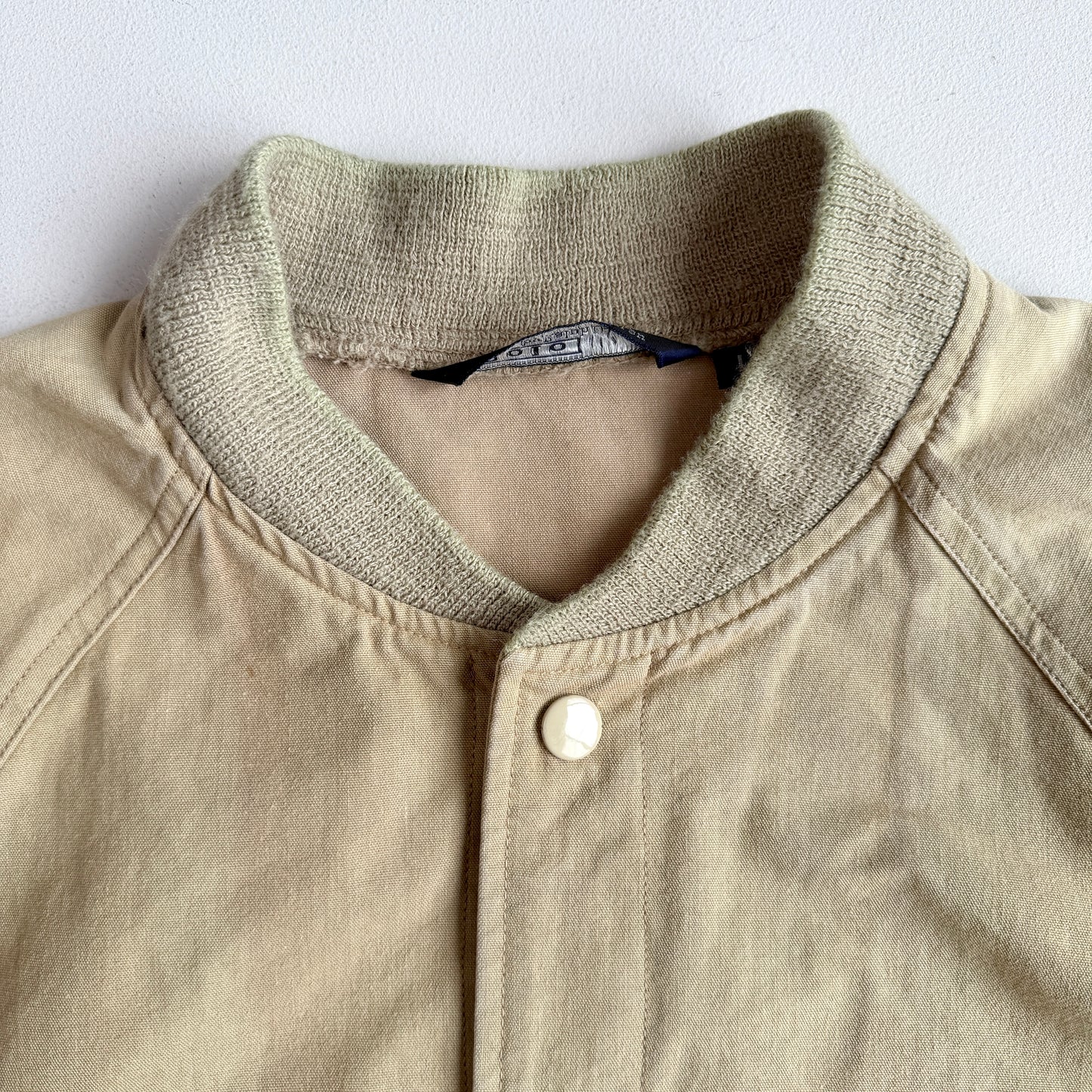 VNTG Polo Ralph Lauren (L) Sage/Olive WWII Military Raglan Bomber Jacket