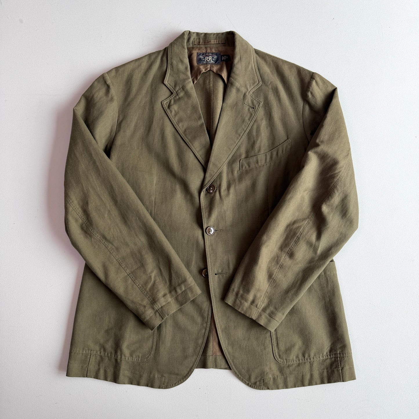 NWOT RRL Ralph Lauren (XL) Cotton/Linen/Wool Half-Lined Unstructured Sports Coat