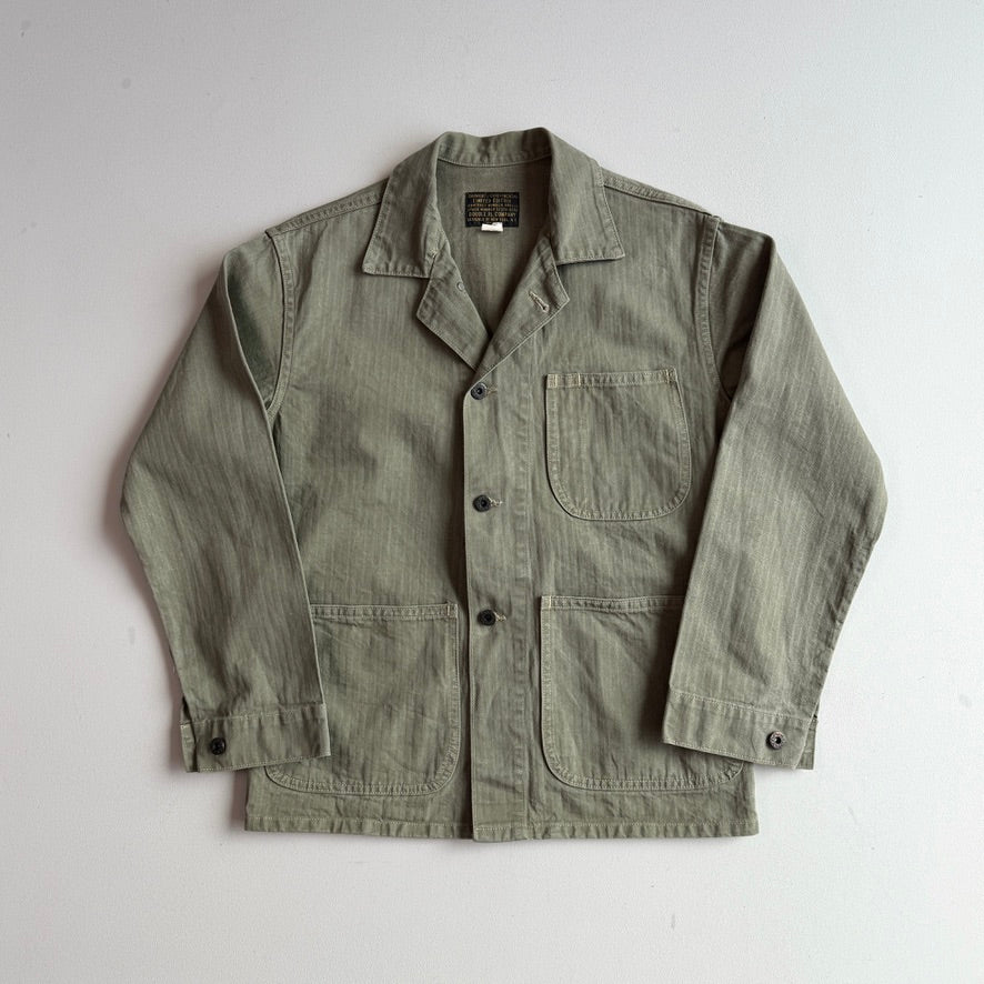 RRL Ralph Lauren (S) Military P-41 / N-3 HBT (herringbone twill cotton) Field Jacket