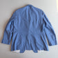 J.Press (44L) Sky Blue Chambray 3/2 Roll Lightly Structured Sport Coat